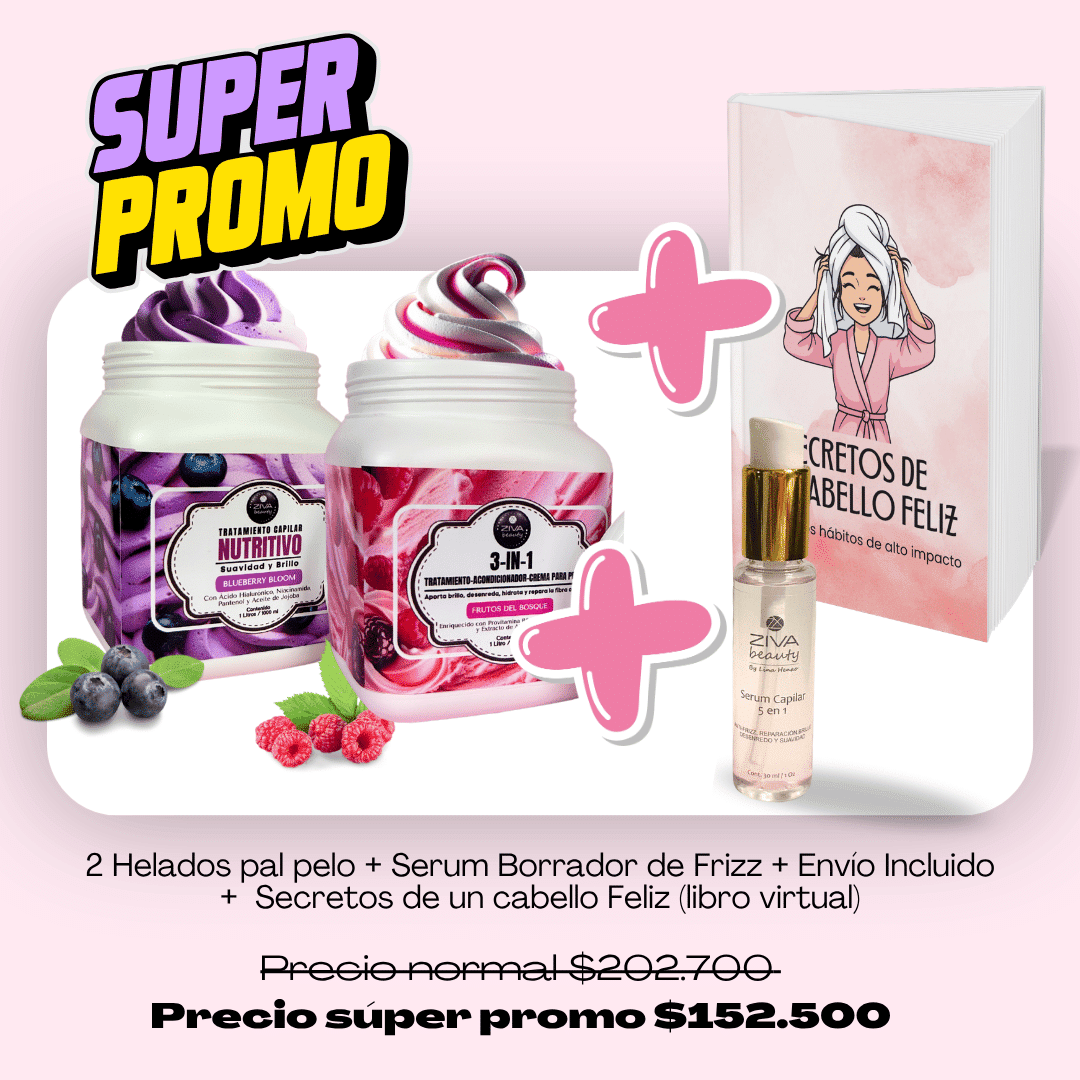 Súper PROMO 2 Helados + Borrador de Frizz + Tips