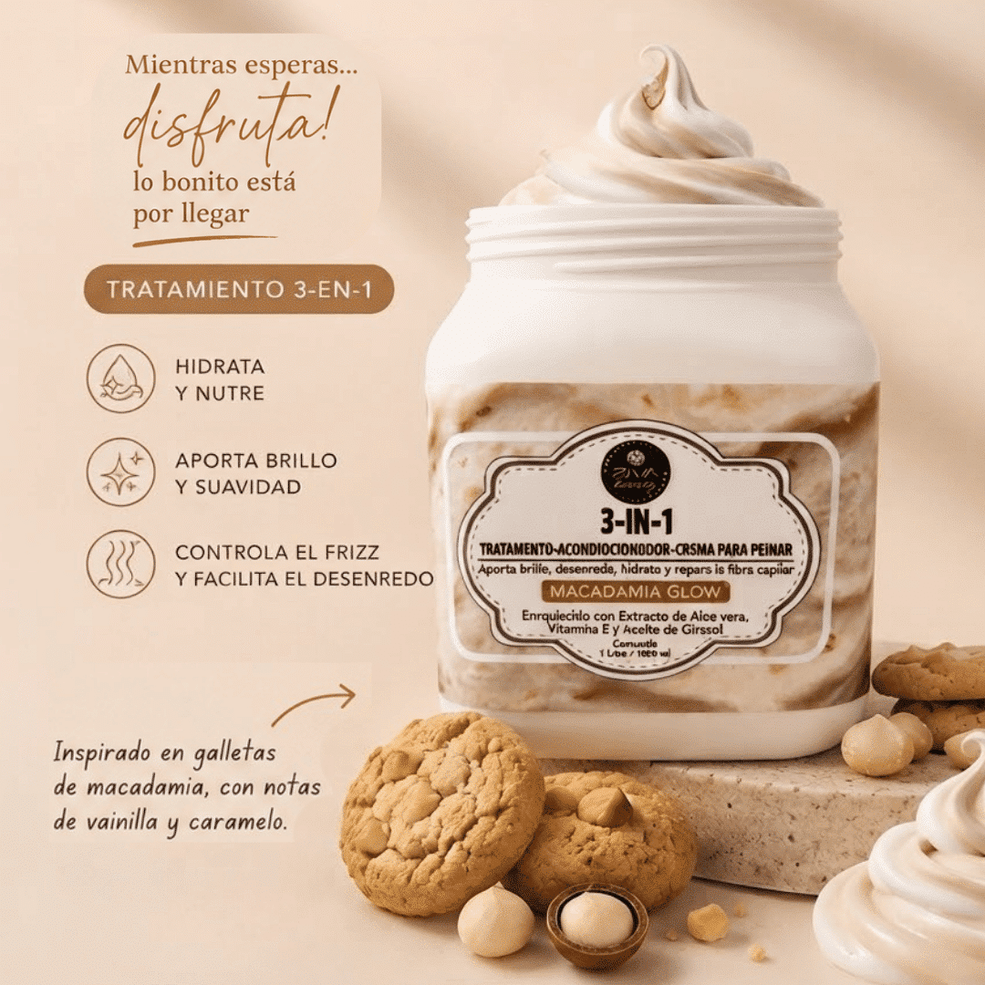 MACADAMIA GLOW Helado pal Pelo 1 litro